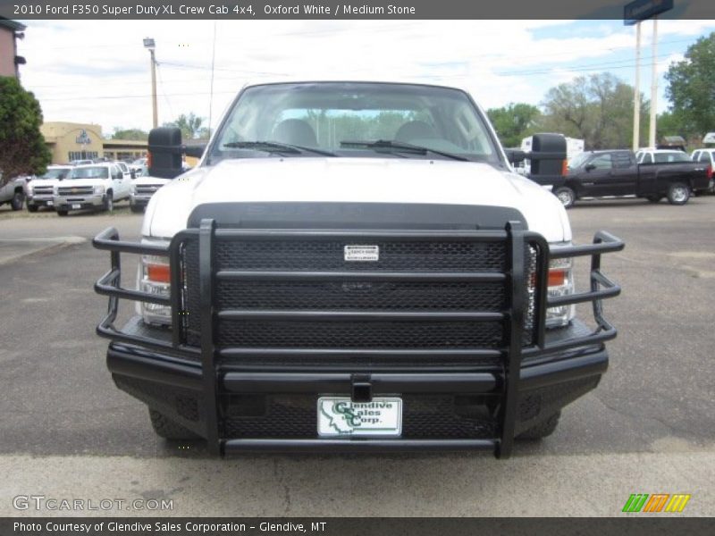 Oxford White / Medium Stone 2010 Ford F350 Super Duty XL Crew Cab 4x4
