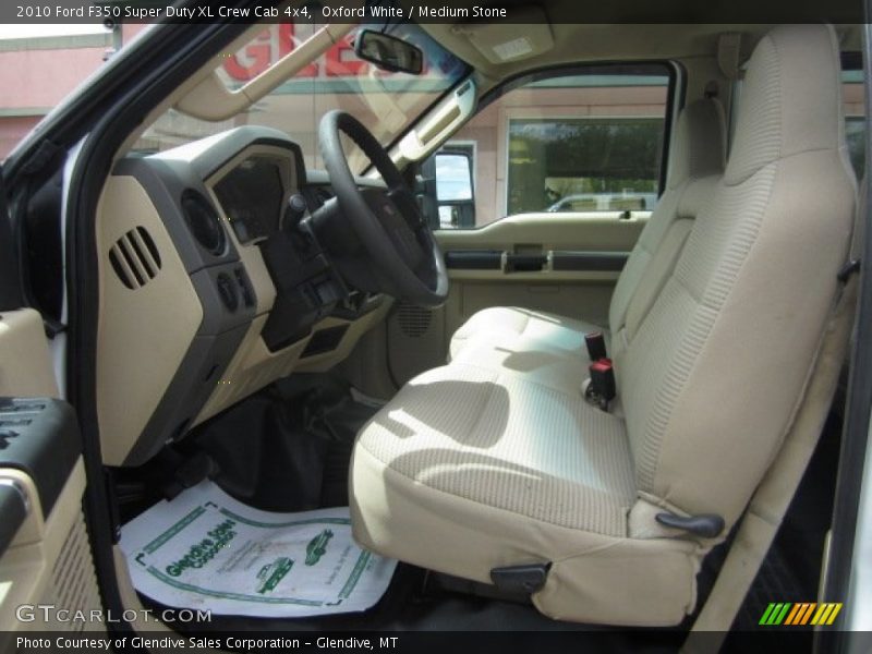 Oxford White / Medium Stone 2010 Ford F350 Super Duty XL Crew Cab 4x4