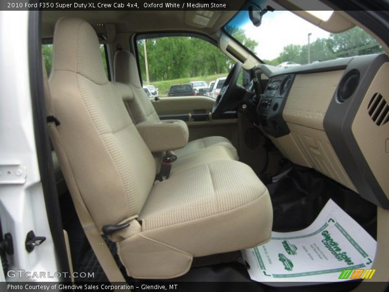 Oxford White / Medium Stone 2010 Ford F350 Super Duty XL Crew Cab 4x4