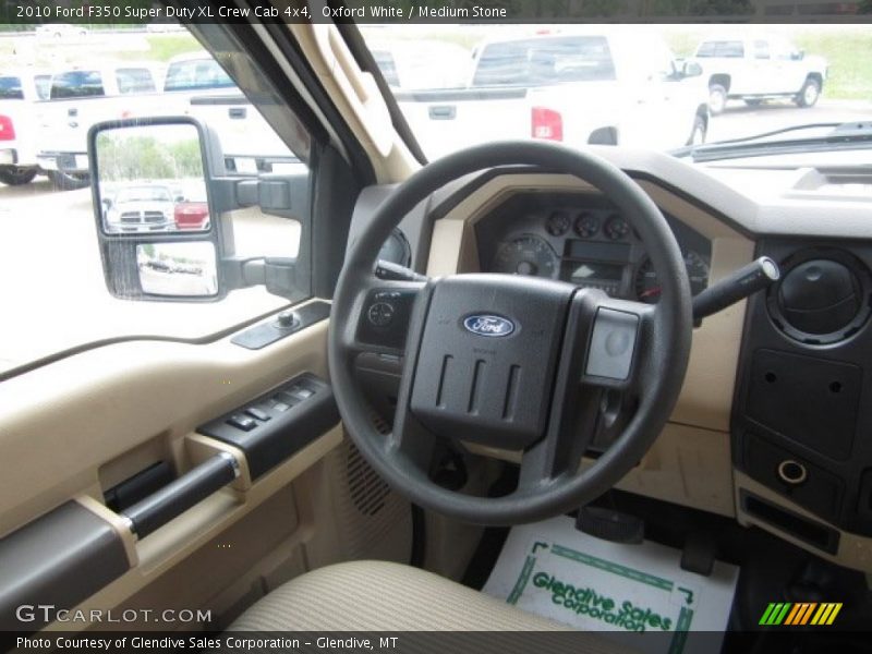 Oxford White / Medium Stone 2010 Ford F350 Super Duty XL Crew Cab 4x4