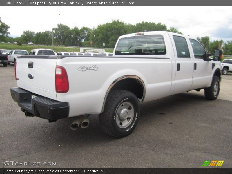 Oxford White / Medium Stone 2008 Ford F250 Super Duty XL Crew Cab 4x4