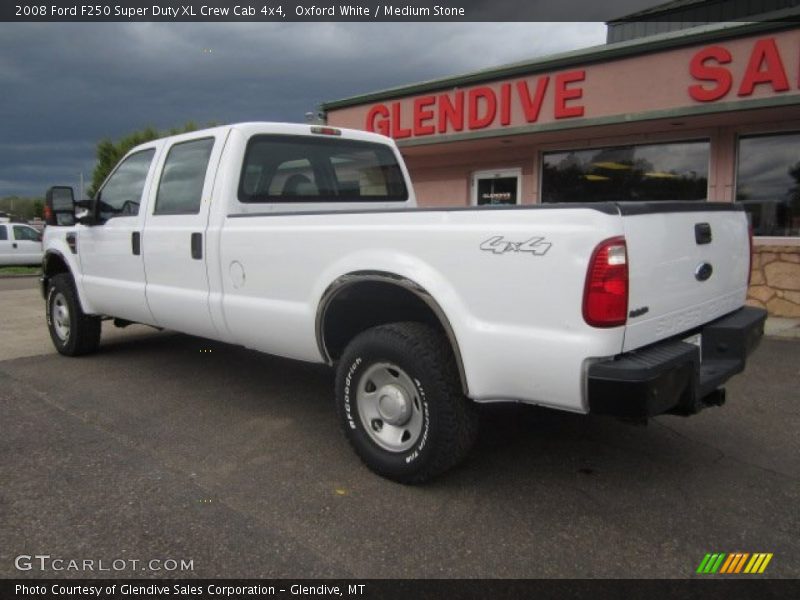 Oxford White / Medium Stone 2008 Ford F250 Super Duty XL Crew Cab 4x4