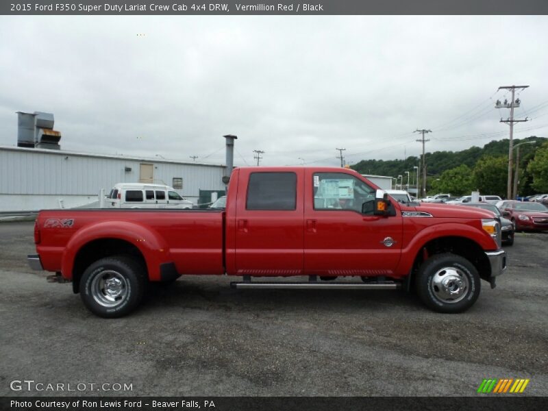 Vermillion Red / Black 2015 Ford F350 Super Duty Lariat Crew Cab 4x4 DRW