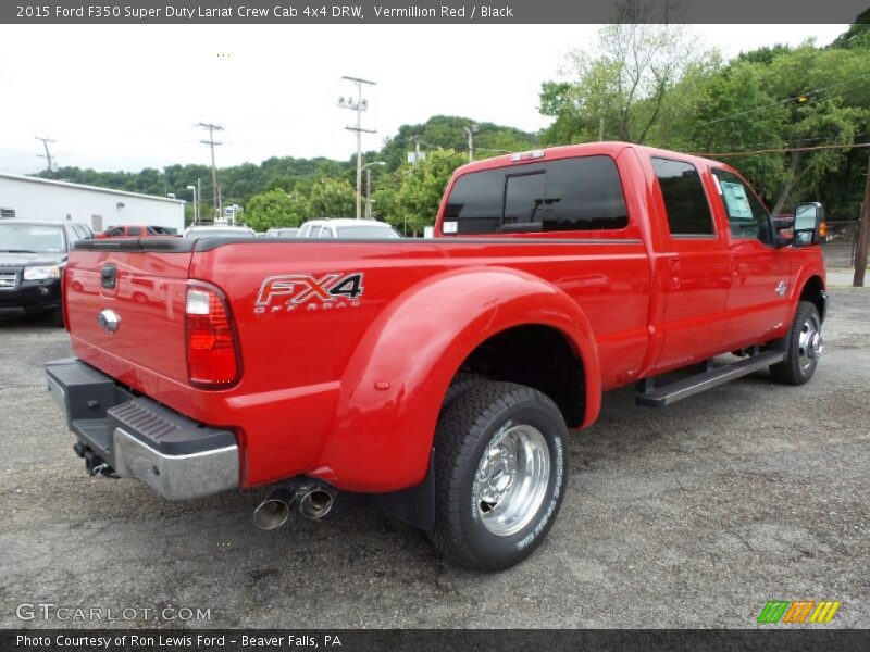 Vermillion Red / Black 2015 Ford F350 Super Duty Lariat Crew Cab 4x4 DRW
