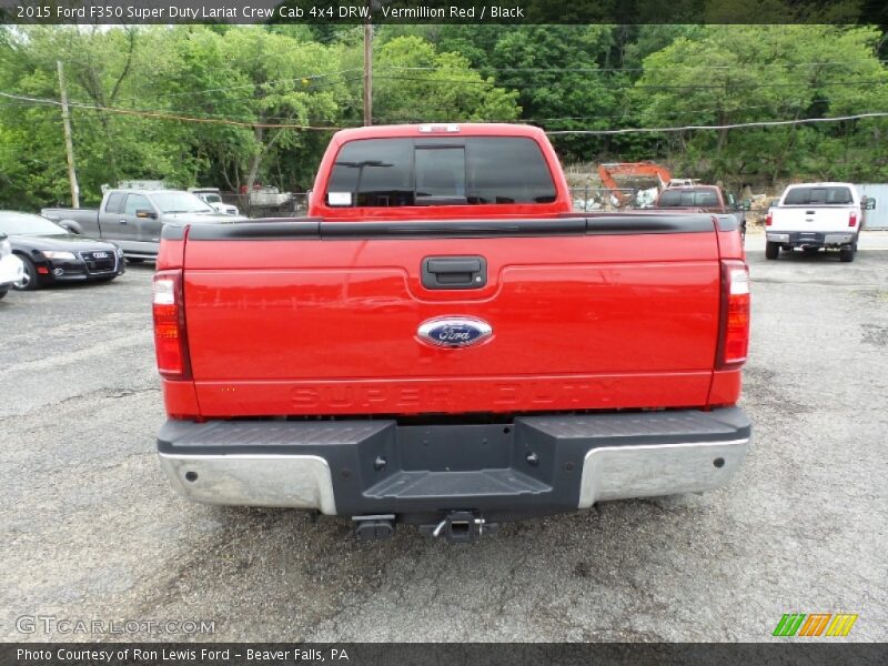 Vermillion Red / Black 2015 Ford F350 Super Duty Lariat Crew Cab 4x4 DRW