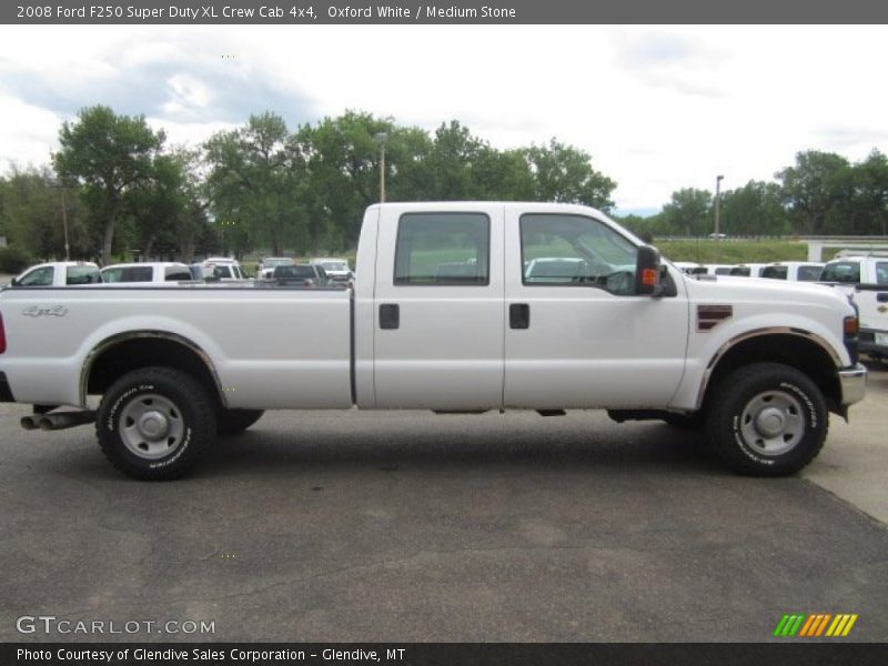 Oxford White / Medium Stone 2008 Ford F250 Super Duty XL Crew Cab 4x4
