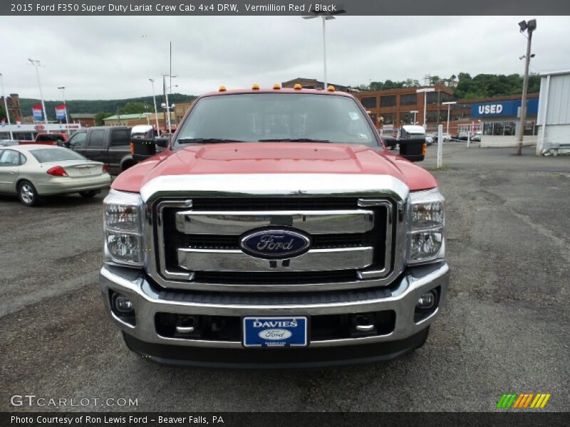 Vermillion Red / Black 2015 Ford F350 Super Duty Lariat Crew Cab 4x4 DRW
