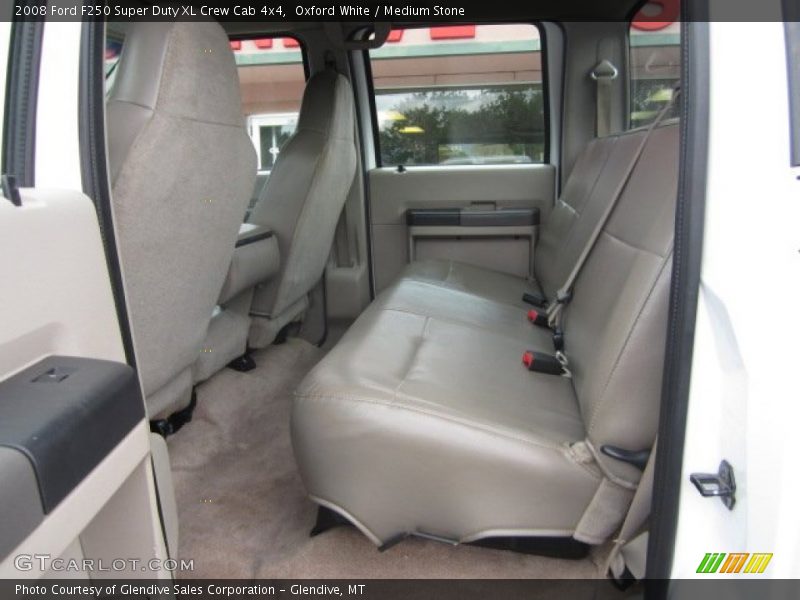 Oxford White / Medium Stone 2008 Ford F250 Super Duty XL Crew Cab 4x4