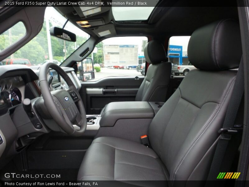 Vermillion Red / Black 2015 Ford F350 Super Duty Lariat Crew Cab 4x4 DRW