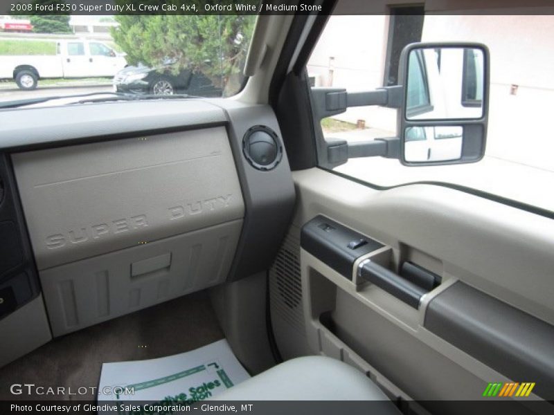 Oxford White / Medium Stone 2008 Ford F250 Super Duty XL Crew Cab 4x4