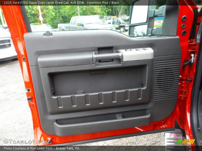 Vermillion Red / Black 2015 Ford F350 Super Duty Lariat Crew Cab 4x4 DRW