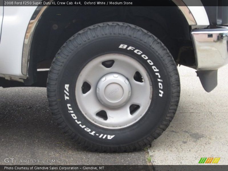 Oxford White / Medium Stone 2008 Ford F250 Super Duty XL Crew Cab 4x4