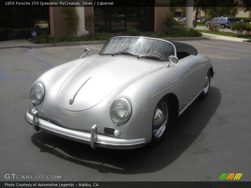 Silver / Cabernet 1956 Porsche 356 Speedster ReCreation