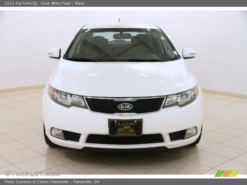 Snow White Pearl / Black 2011 Kia Forte SX