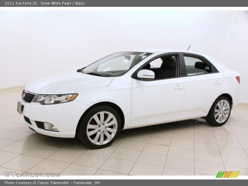 Snow White Pearl / Black 2011 Kia Forte SX