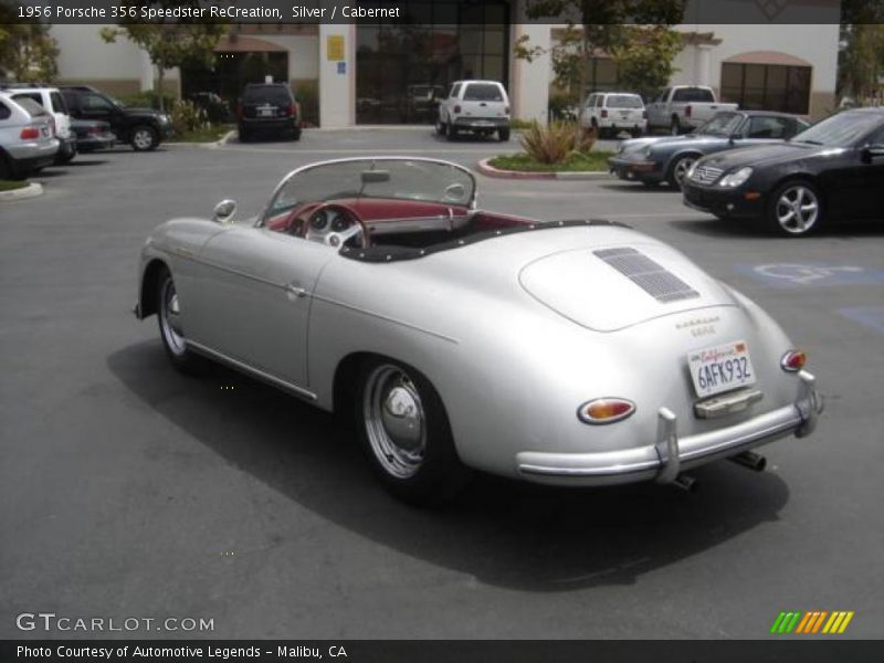 Silver / Cabernet 1956 Porsche 356 Speedster ReCreation