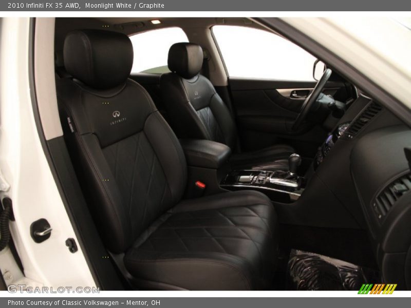 Moonlight White / Graphite 2010 Infiniti FX 35 AWD