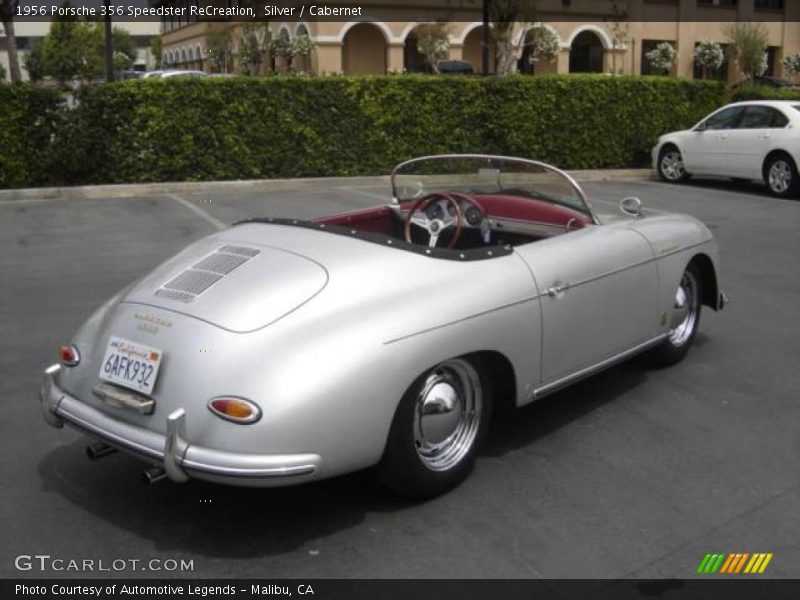 Silver / Cabernet 1956 Porsche 356 Speedster ReCreation