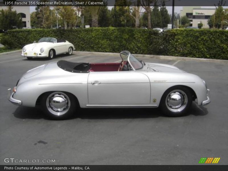 Silver / Cabernet 1956 Porsche 356 Speedster ReCreation