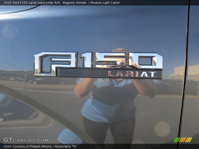 Magnetic Metallic / Medium Light Camel 2015 Ford F150 Lariat SuperCrew 4x4