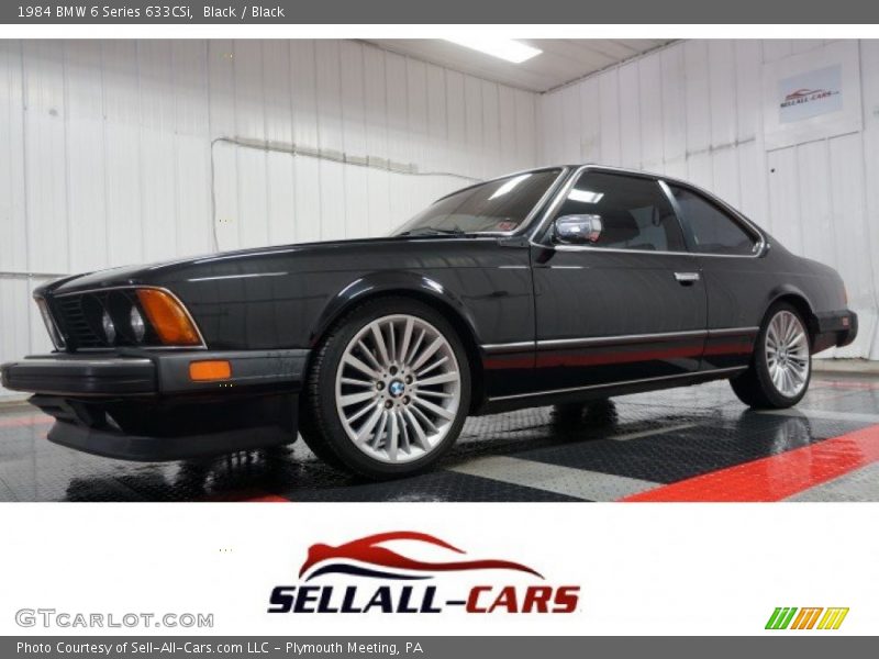 Black / Black 1984 BMW 6 Series 633CSi