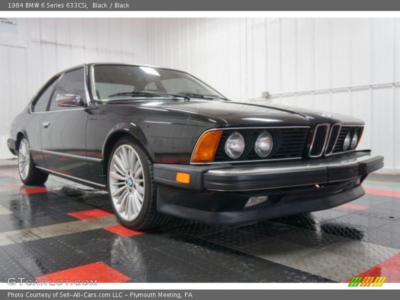 Black / Black 1984 BMW 6 Series 633CSi