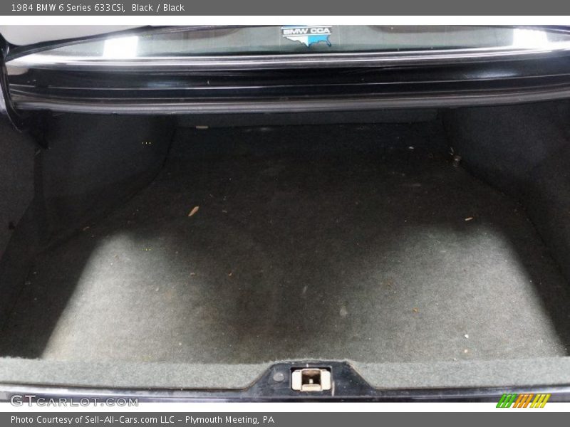 Black / Black 1984 BMW 6 Series 633CSi