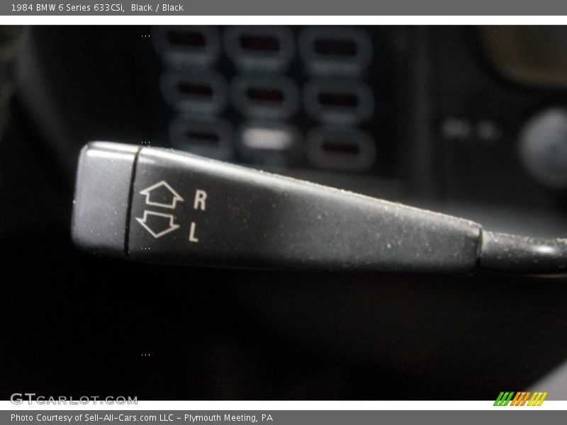 Controls of 1984 6 Series 633CSi