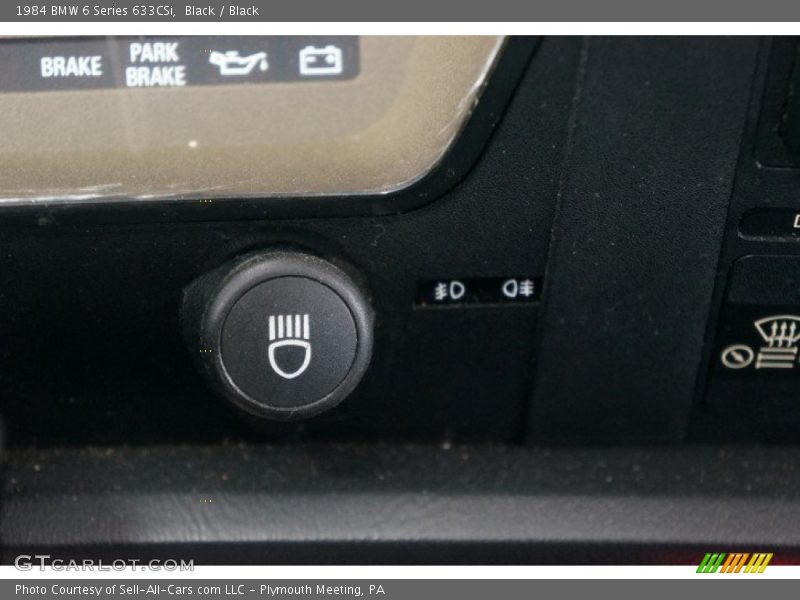 Black / Black 1984 BMW 6 Series 633CSi