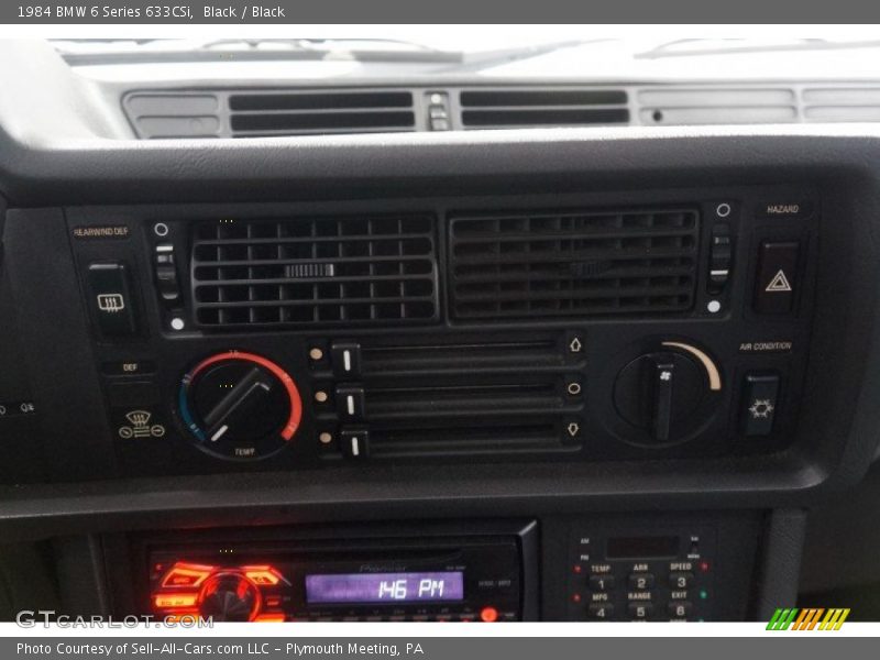 Black / Black 1984 BMW 6 Series 633CSi