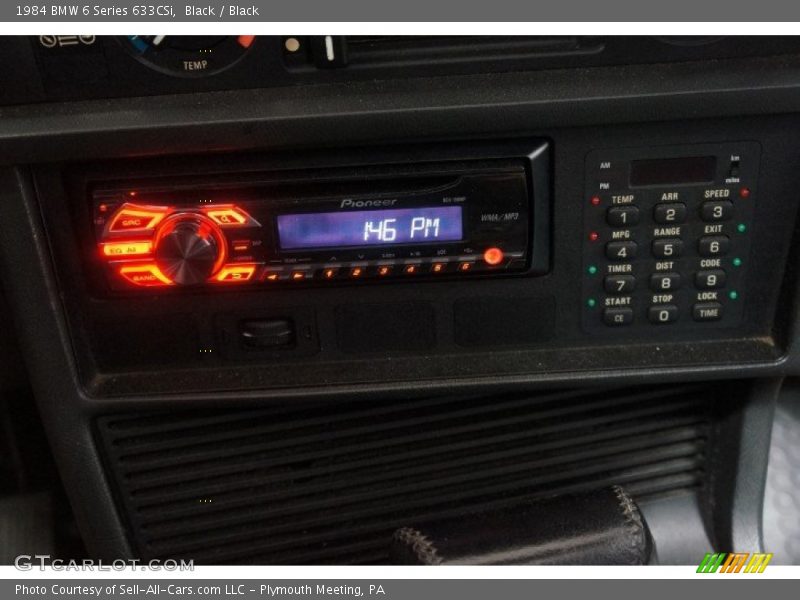 Black / Black 1984 BMW 6 Series 633CSi