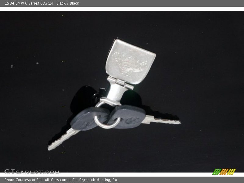 Black / Black 1984 BMW 6 Series 633CSi