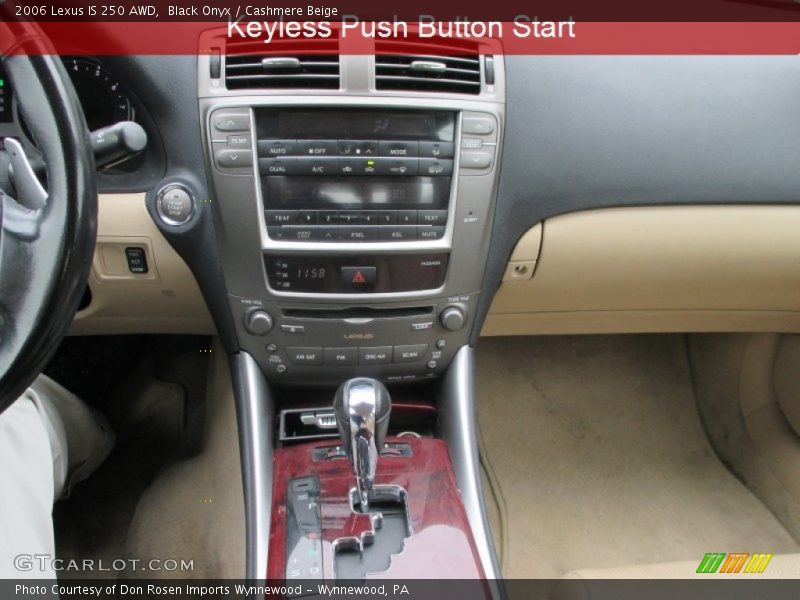 Black Onyx / Cashmere Beige 2006 Lexus IS 250 AWD