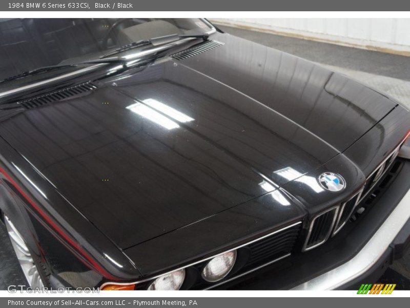 Black / Black 1984 BMW 6 Series 633CSi