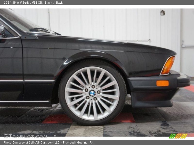 Black / Black 1984 BMW 6 Series 633CSi
