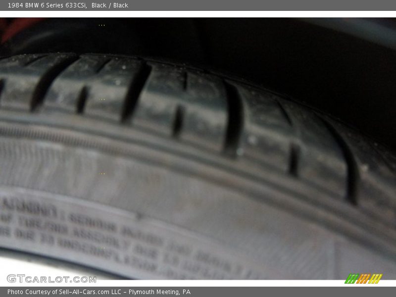 Black / Black 1984 BMW 6 Series 633CSi