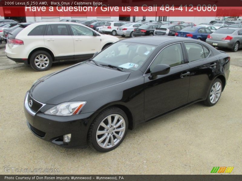 Black Onyx / Cashmere Beige 2006 Lexus IS 250 AWD