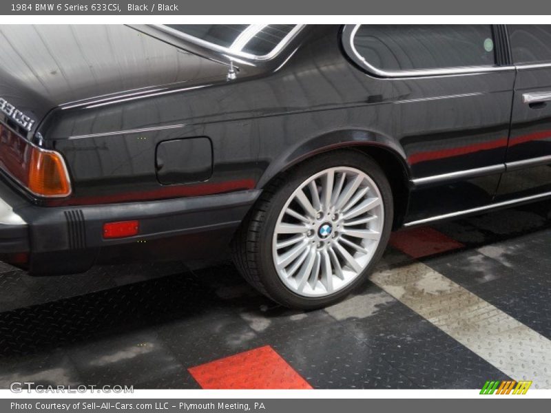 Black / Black 1984 BMW 6 Series 633CSi