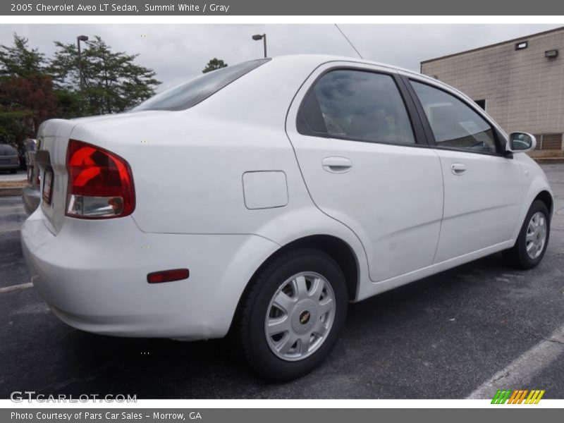Summit White / Gray 2005 Chevrolet Aveo LT Sedan