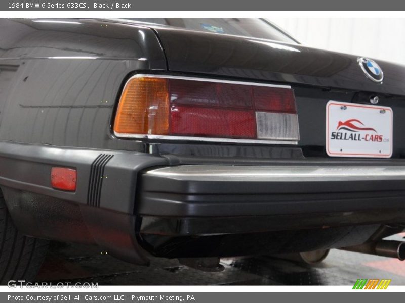 Black / Black 1984 BMW 6 Series 633CSi