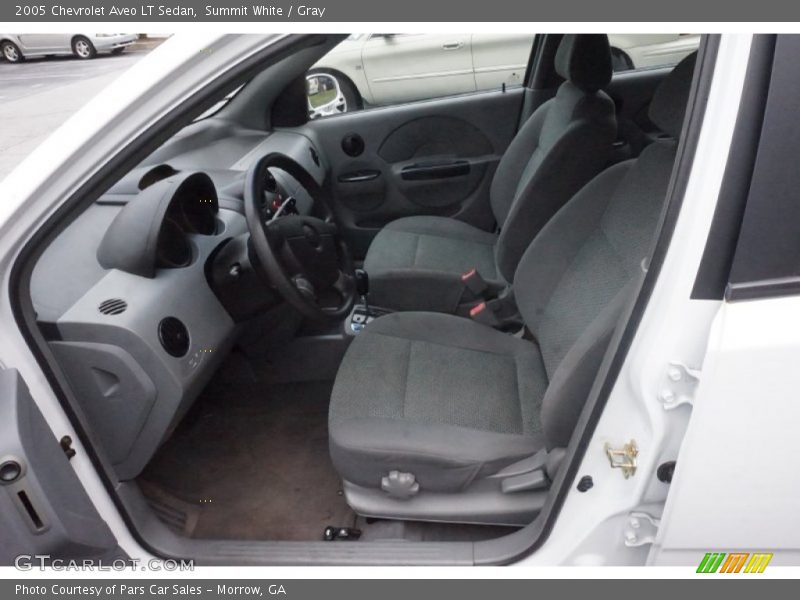 Summit White / Gray 2005 Chevrolet Aveo LT Sedan