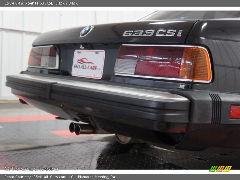 Black / Black 1984 BMW 6 Series 633CSi