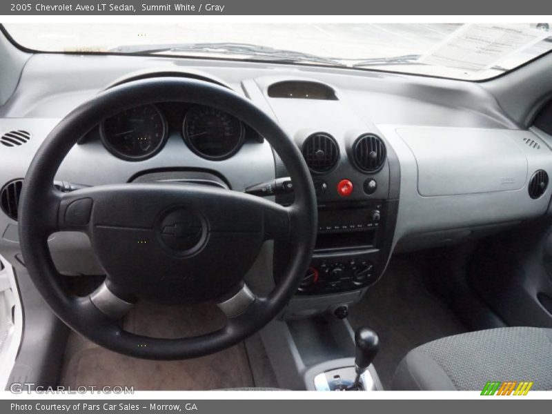 Summit White / Gray 2005 Chevrolet Aveo LT Sedan