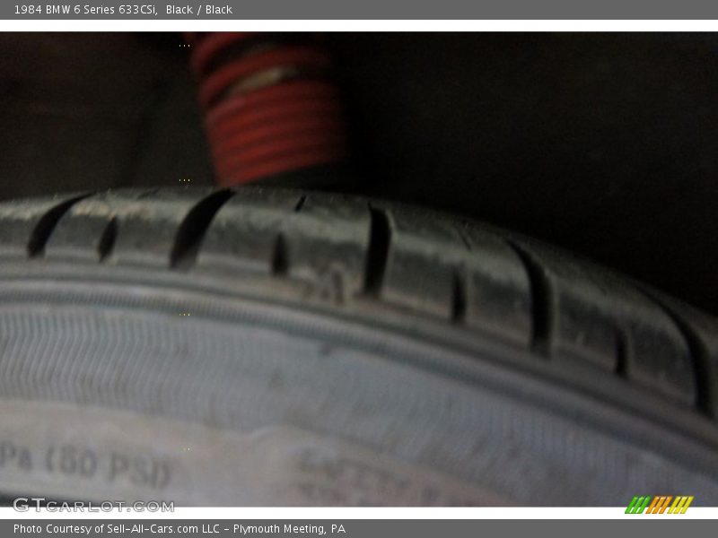 Black / Black 1984 BMW 6 Series 633CSi