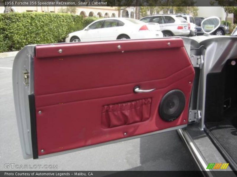 Silver / Cabernet 1956 Porsche 356 Speedster ReCreation