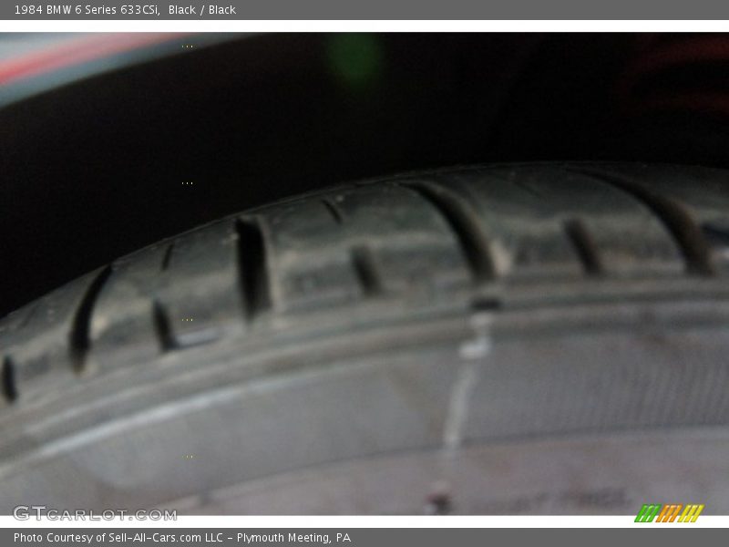 Black / Black 1984 BMW 6 Series 633CSi