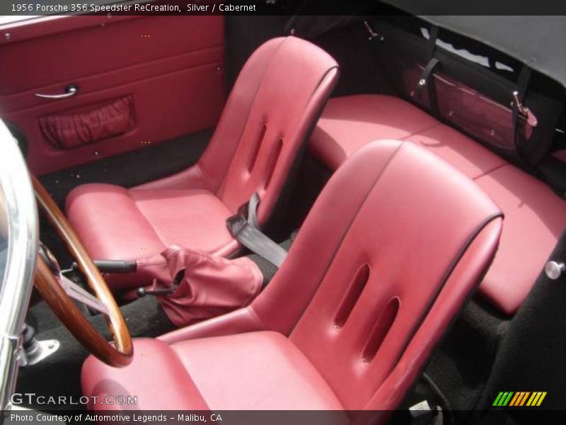Silver / Cabernet 1956 Porsche 356 Speedster ReCreation