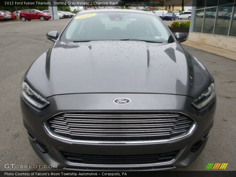 Sterling Gray Metallic / Charcoal Black 2013 Ford Fusion Titanium