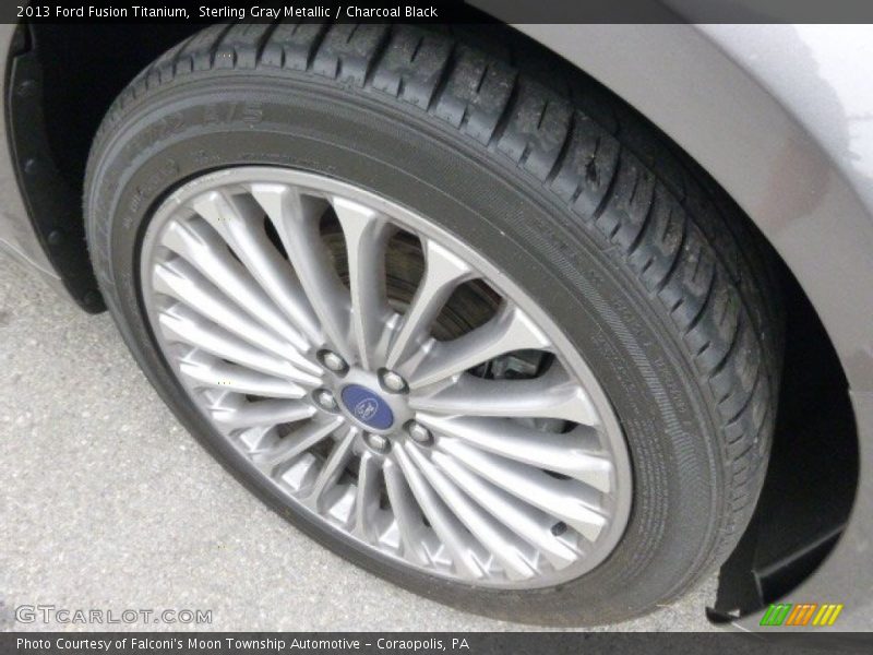 Sterling Gray Metallic / Charcoal Black 2013 Ford Fusion Titanium