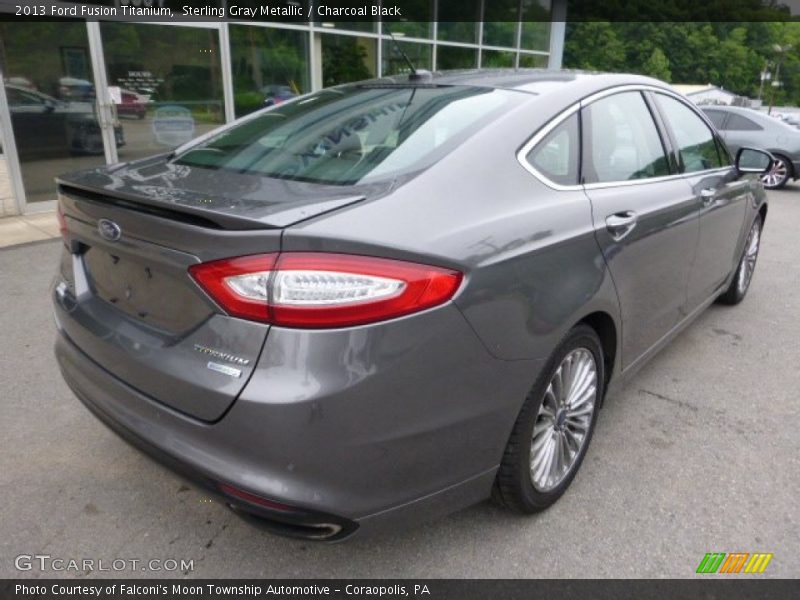 Sterling Gray Metallic / Charcoal Black 2013 Ford Fusion Titanium